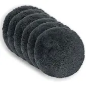 vidaXL Kussensloop 6 st HEERLEN Antracietkleurig Diam. 40 cm PV Fleece