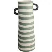 Asa selection Vaas Rayu Green Striped 10 x 28 cm