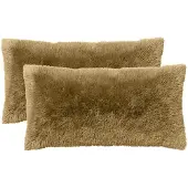 vidaXL Kussen 2 st HEERLEN Lichtgrijs 40 x 70 cm PV Fleece