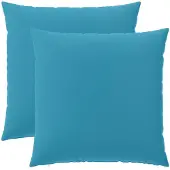 vidaXL Kussensloop 2 st HEERLEN Lichtblauw 60 x 60 cm Polyester