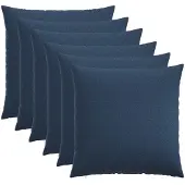 vidaXL Kussensloop 6 st HEERLEN Blauw 60 x 60 cm Stof