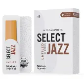 D'addario woodwinds ORRS10ASX4M Organic Select Jazz Altsaxofoonriet, 4 Medium, 10-pack, Unfiled