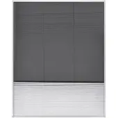 vidaXL Raamhor plissé met verduistering 80x100 cm aluminium