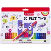 Bruynzeel Viltstiften set | 50 kleuren