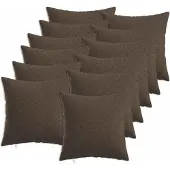 vidaXL Kussensloop 12 st HEERLEN Taupe 40 x 40 cm Stof
