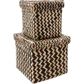 House Doctor - Storage Boxes HDOllie - Black, Nature