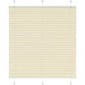 vidaXL Plissé rolgordijn 115x100cm stofbreedte 114,4cm polyester crème