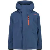 CMP jongensskijack met capuchon, kleur blauw, maat 152