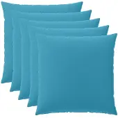 vidaXL Kussensloop 6 st HEERLEN Lichtblauw 65 x 65 cm Polyester