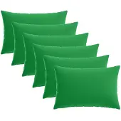 vidaXL Kussensloop 6 st HEERLEN Groen 50 x 70 cm Polyester