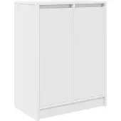 vidaXL Schoenenkast 57x34x76 cm bewerkt hout wit