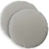 vidaXL Kussensloop 2 st HEERLEN Grijs Diam. 30 cm Polyester