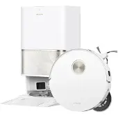 Dreame Robotstofzuiger L60 Ultra met dweilfunctie en reinigingsstation, wit