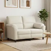 vidaXL Bank Crèmekleurig 154 x 85 x 93 cm fluweel