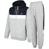 Slazenger Herenset trainingspak (Grijs gemêleerd/Navy)