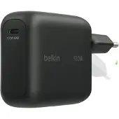 Belkin BoostCharge USB-C GaN Wandlader 100 W – Snellader voor Laptop, Tablet en Smartphone – Inklapbare Stekkerpinnen – Zwart