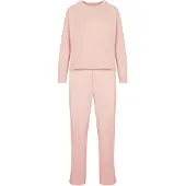 Hunkemoller Pyjamaset van katoenen jersey Roze Dames | Maat: S