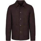 Suitable Overshirt Wool Bouclé Bruin