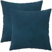 vidaXL Kussensloop 2 pcs HEERLEN Blauw 40 x 40 cm Fluweel