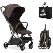 Deryan Air Buggy - Vliegtuig Buggy - 8 kg - Geïntegreerde Tas - Chocolate