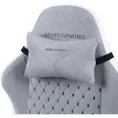 Mars Gaming MGCXFSW, Gaming stoel voor computers, draagvermogen 120 kg, beklede zitting, beklede rugleuning, 190 cm, zwart