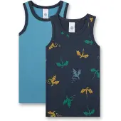 Sanetta Onderhemd blauw / navy / groen / oranje