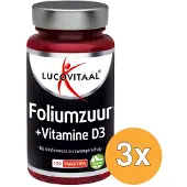 Lucovitaal 3x Foliumzuur + Vitamine D3 (120 tabletten)