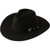 Emilie collection - hoed - cowboy hoed - suede look - zwart