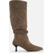 Linea Zeta Hoge laarzen taupe Suede Maat 36