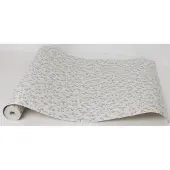 Dutch Wallcoverings Vlakvinylbehang bloemetjes - beige/groen/paars