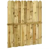 vidaXL Tuinpoort 100 x 125 cm Massief grenenhout Groen