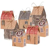 Dripio Adventskalender om zelf te vullen, met 24 kersthuisjes, knutselset