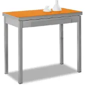 Dripio Keukentafel, boekvormig, metaal, oranje, 90x50 cm