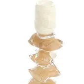 Light & Living - Kandelaar ESTINA - Bruin - 11.5x11.5x35 cm