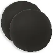 vidaXL Kussensloop 2 st HEERLEN Zwart Diam. 40 cm Polyester