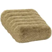 vidaXL Kussensloop 6 st HEERLEN Lichtgroen Ø 15 x 40 cm PV Fleece