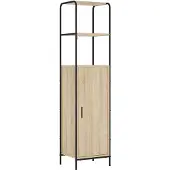 vidaXL Highboard Sonoma Eiken 40 x 33 x 161 cm Bewerkt hout