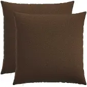 vidaXL Kussensloop 2 st HEERLEN Bruin 55 x 55 cm Stof