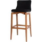 AEA Barhocker Stühle Design Stuhl Tresen Sessel Bar Stoff Lehnstuhl Luxus Polster