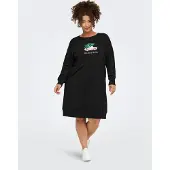 ONLY Carmakoma Carsanta Midi-jurk Dames Zwart Xl-54