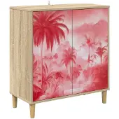 vidaXL Dressoir AACHEN Sonoma 69 x 33 x 75 cm Bewerkt hout