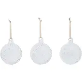 Ferm Living Flurry kerstballen 3-pack M, White