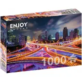 Enjoy Puzzle ENJOY Puzzel: Shanghai, centrum, 's nachts, 1000 stukjes