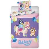 BrandMac Bluey Dekbedovertrek Magical Party - 100 x 135 cm - 40 x 60 cm - Katoen