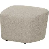 Vtwonen Lofty Hocker - Bouclé Stof - Naturel/Beige - 41x62x48 cm