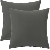 vidaXL Kussensloop 2 st HEERLEN Antraciet 50 x 50 cm Polyester