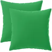 vidaXL Kussensloop 2 st HEERLEN Groen 35 x 35 cm Polyester