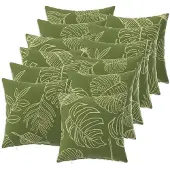 vidaXL Kussensloop 12 st HEERLEN Blad Design 45 x 45 cm Polyester