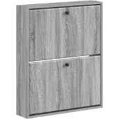 vidaXL Wandgemonteerde Schoenenkast BREDA 71 x 17 x 86 cm Bewerkt hout
