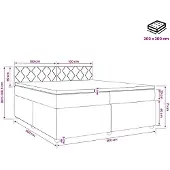 vidaXL Boxspringbed met matras Roze 200 x 200 cm Fluweel
